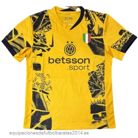 Nuevo Tailandia 3ª Camiseta Inter Milán 24/25 Amarillo Baratas
